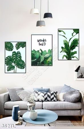 Tranh lụa 3D các loại lá treo tường đẹp