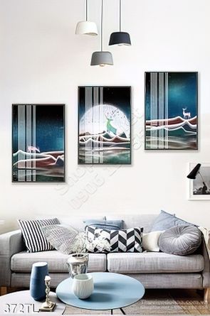 Tranh lụa 3D hưou nai nghệ thuật đẹp