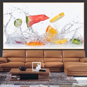 Tranh trái cây sinh tố