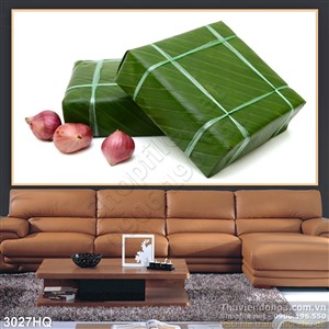 Tranh bánh chưng ngày Tết