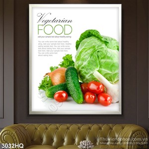 Tranh thực phẩm nấu bếp