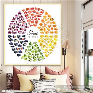 Tranh bảng trái cây