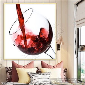 Tranh ly rượu vang tổng hợp