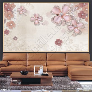 Tranh lụa 3D kim cương đẹp