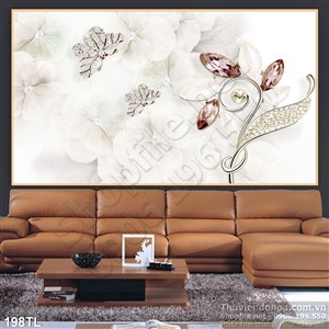 Tranh lụa 3D trang trí đẹp