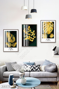 Tranh lụa 3D kim tiền đẹp độc đáo