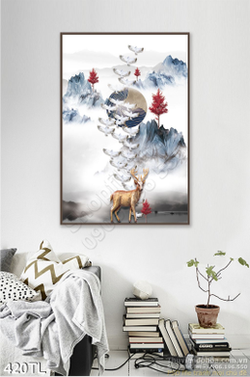 Tranh lụa 3D phong thủy đẹp