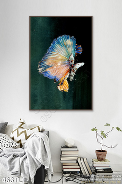Tranh lụa 3D bươm bướm treo tường