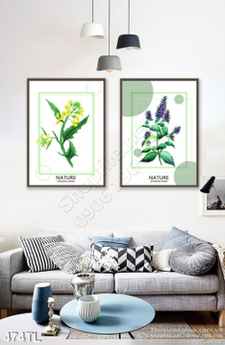 Tranh lụa 3D các loại hoa trang trí