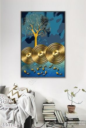 Tranh lụa 3D trống đồng nghệ thuật treo tường