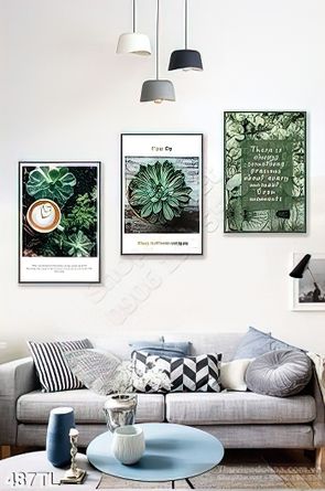 Tranh lụa 3D các loại Sen đá trang trí tường