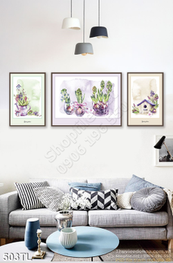 Tranh lụa 3D màu nước mới nhất