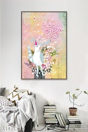 Tranh lụa 3D sơn dầu hiện đại