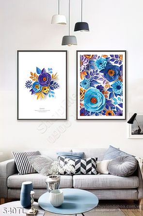 Tranh lụa 3D hoa giấy nghệ thuật đẹp