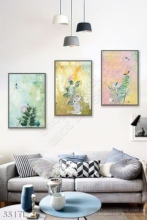 Tranh lụa 3D màu nước treo tường đẹp