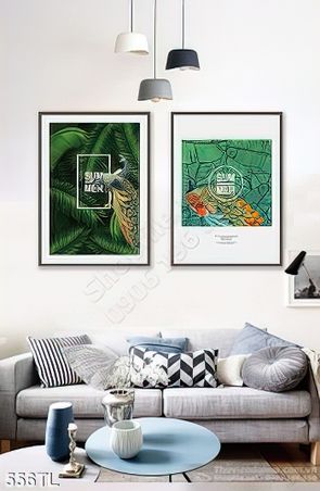 Tranh lụa 3D lá trang trí treo tường đẹp