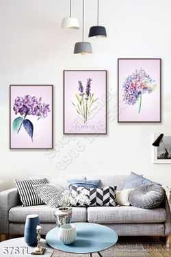 Tranh lụa 3D ho sơn dầu trang trí phòng