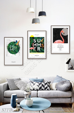 Tranh lụa 3D chim Hạc treo tường đẹp