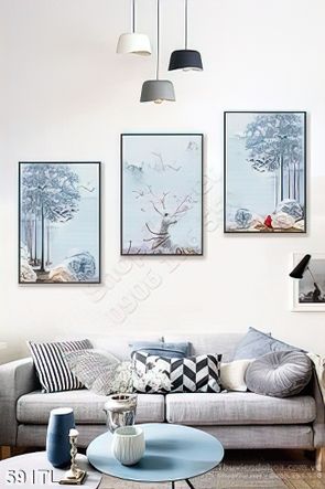 Tranh lụa hươu nai nghệ thuật đẹp