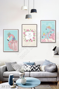 Tranh lụa 3D Hồng Hạc đẹp hiện nay