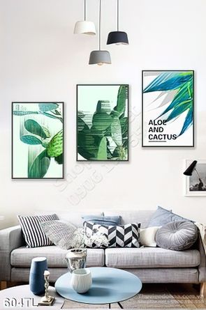 Tranh lụa 3D lá cây treo tường