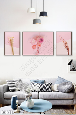 Tranh lụa 3D hoa hồng in trang mới nhất