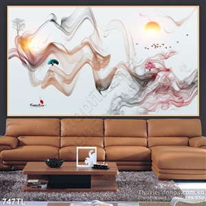 Tranh lụa 3D trang trí tường đẹp