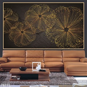 Tranh lụa 3D tranh hoa đẹp