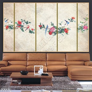 Tranh lụa 3D trang trí treo tường đẹp