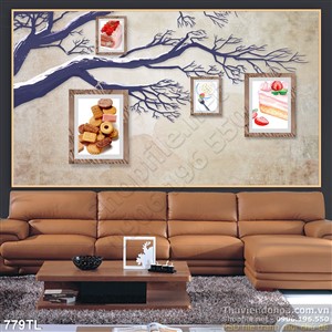 Tranh lụa 3D treo tường nghệ thuật