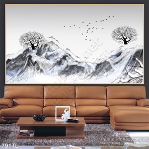 Tranh lụa 3D nghệ thuật treo tường đẹp