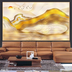 Tranh lụa 3D nghệ thuật treo tường đẹp