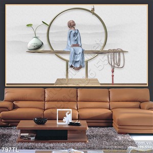 Tranh lụa 3D trang trí phòng đẹp