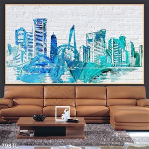 Tranh lụa 3D treo tường đẹp