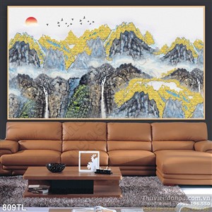 Tranh lụa 3D nghệ thuật treo tường đẹp