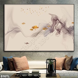 Tranh lụa 3D bình hoa trang trí độc đáo