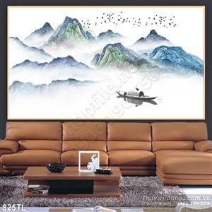 Tranh lụa phong cảnh hiện đại treo tường