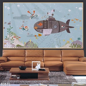 Tranh trẻ em treo tường phòng ngủ