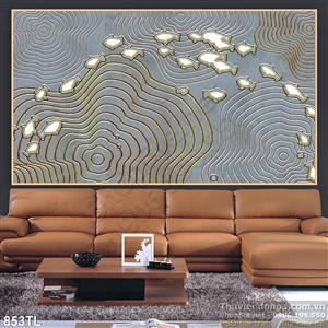 Tranh điêu khắc hiện đại treo tường