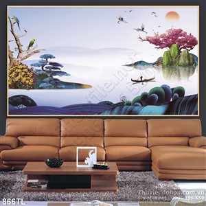 Tranh màu trang trí phòng khách