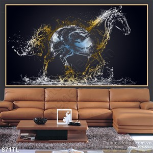 Tranh ngựa trang trí treo tường