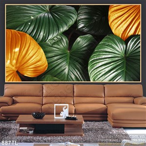 Tranh lá nghệ thuật trang trí nội thất hiện đại