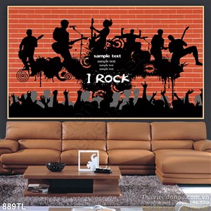 Tranh ban nhạc trang trí dán tường đẹp