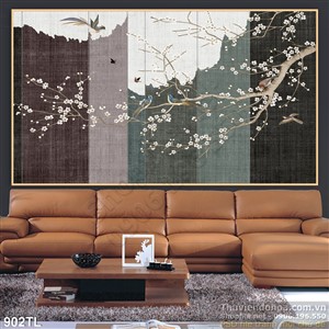 Tranh hoa văn nghệ thuật trang trí đẹp