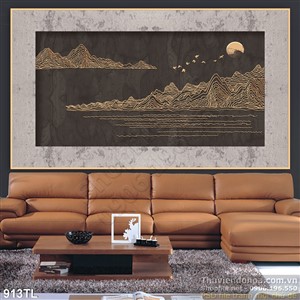 Tranh hiện đại trang trí tường phòng khách