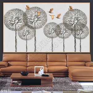 Tranh cây nghệ thuật hiện đại treo tường