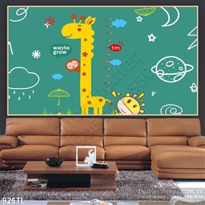 Tranh hươu cao cổ trang trí phòng cho bé