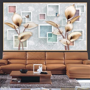 Tranh hoa Vân Môn trang trí tường tường độc đáo