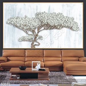 Tranh decor cây trang trí nội thất đẹp