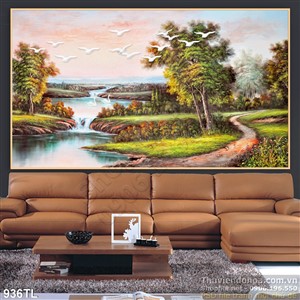 Tranh sơn dầu phong cảnh trang trí đẹp
